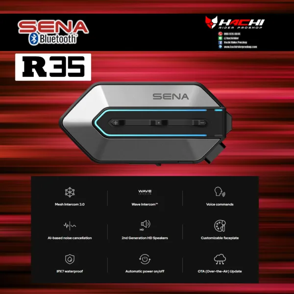 บลูทูธติดหมวกกันน็อค SENA BLUETOOTH R35