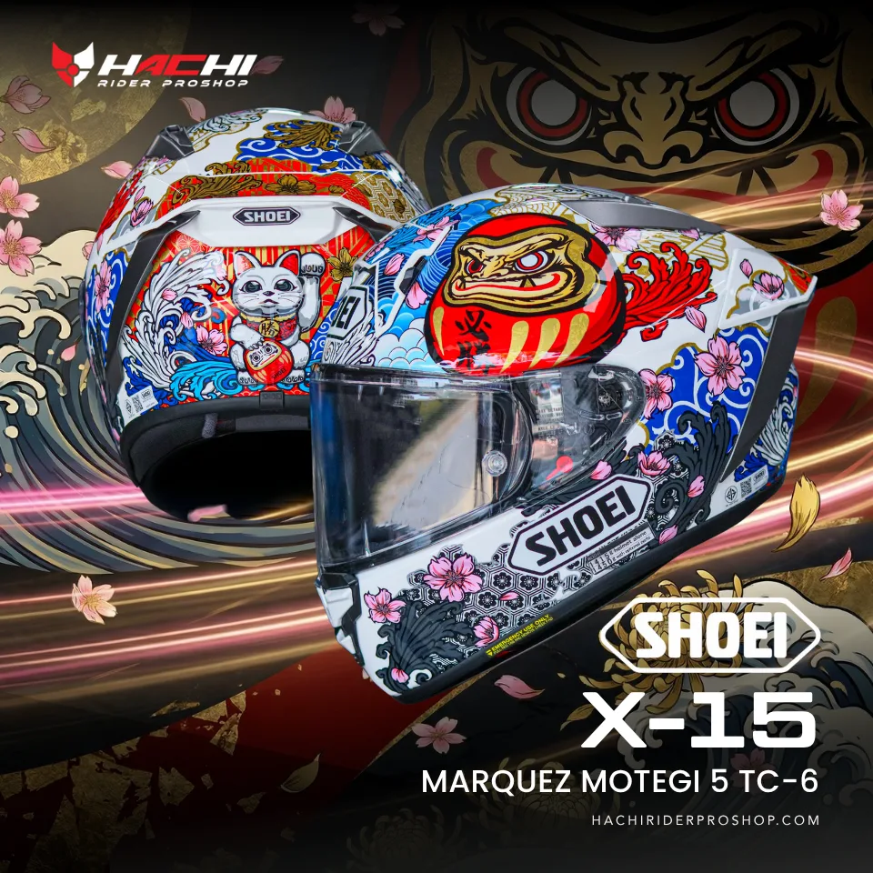 SHOEI X15 Motegi 5 White