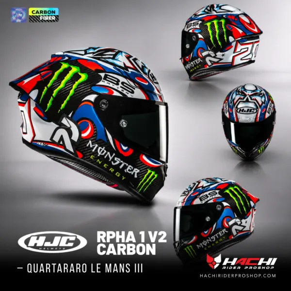HJC RPHA1 V2 CARBON QUARTARARO LE MANS III