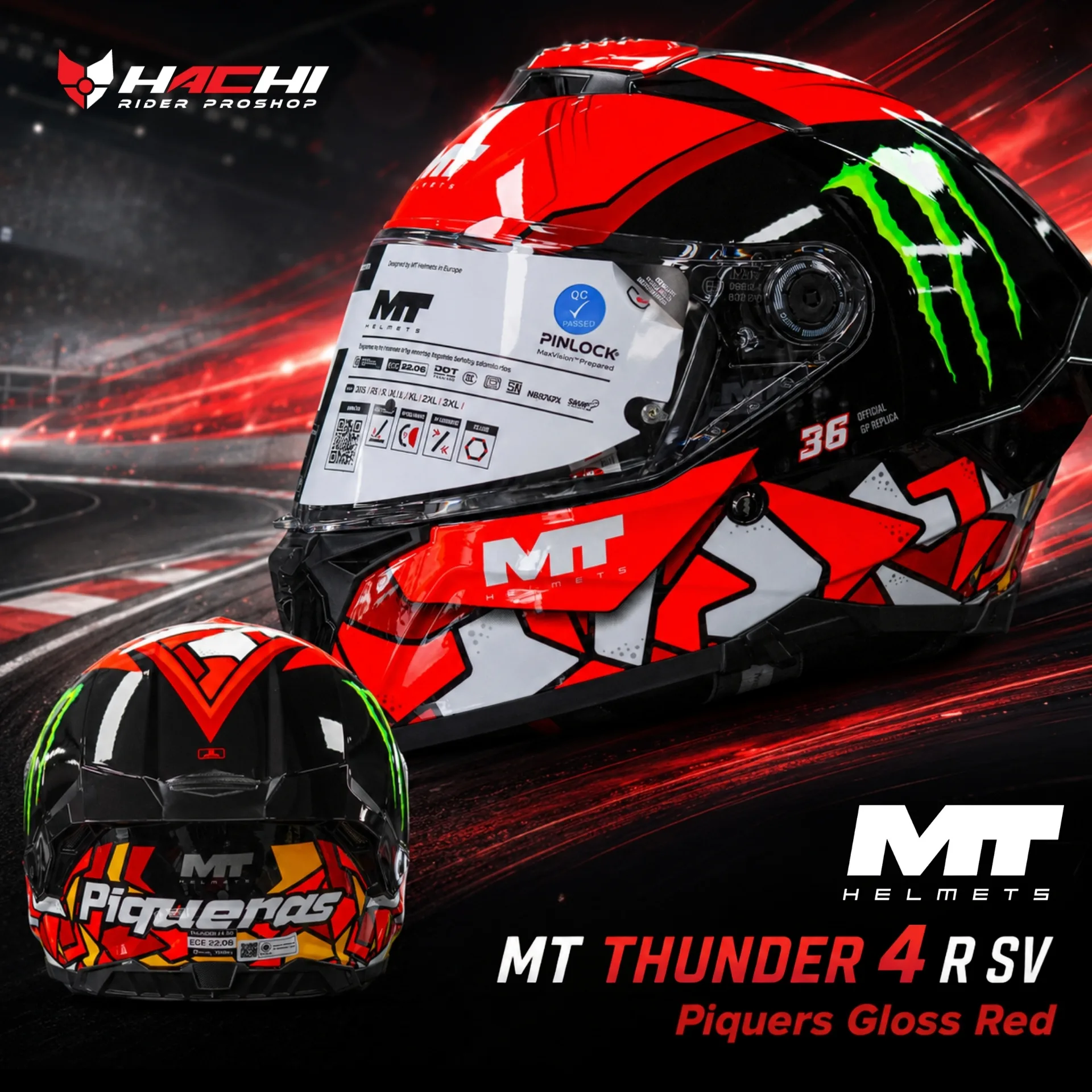 mt-thunder-4-r-sv-piquers-gloss-red MT THUNDER 4 R SV Piquers Gloss Red