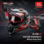 LS2 MX702 PIONEER II Block GrayRed