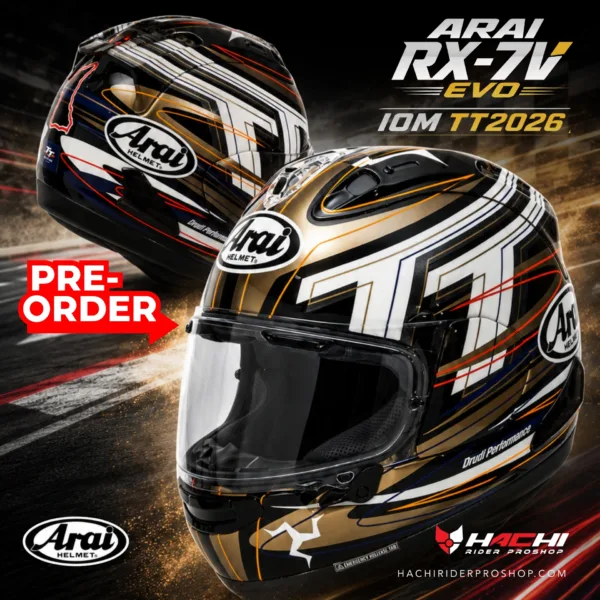PRE ORDER ARAI RX 7V EVO IoM TT2026