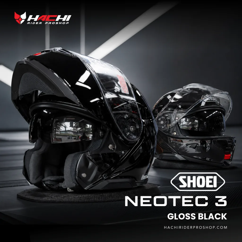 shoei neotec3 gloss black