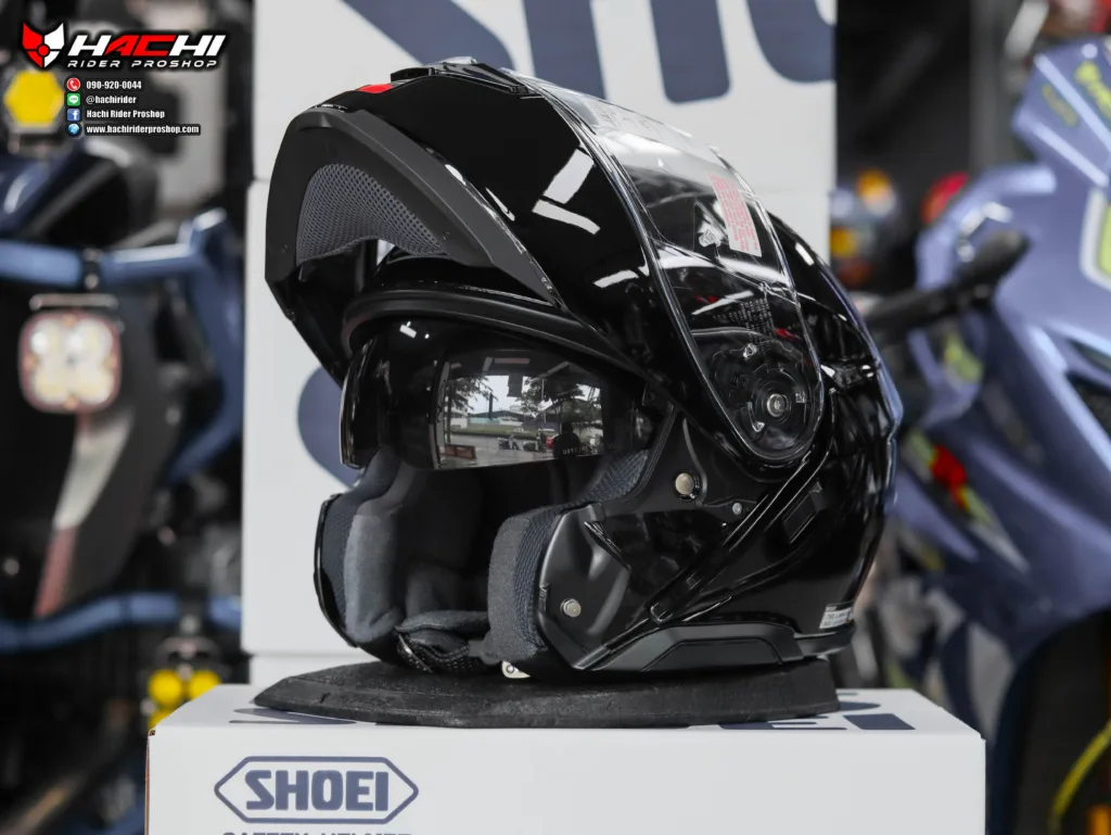 shoei neotec3 gloss black 5