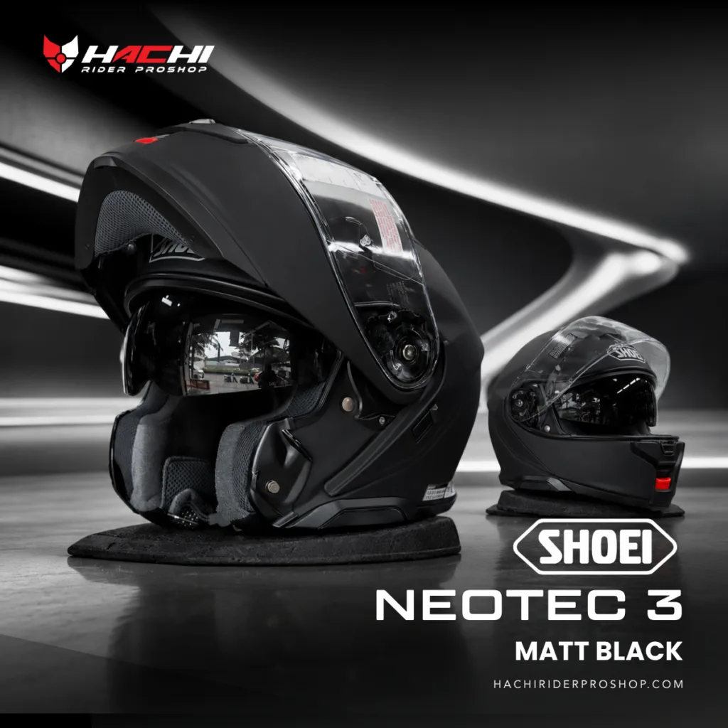 shoei neotec3 matt black